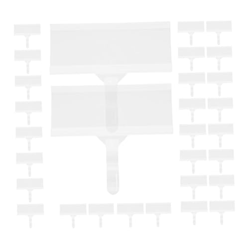 DIYEAH 30 Stück Teiliges Transparente Preisschildhalter aus Kunststoff Wiederverwendbare Etikettenclips für Supermarkt Einzelhandel Klare PVC Preisschilder zur Einfachen Lager und DIYEAH 30 Stück Teiliges Transparente Preisschildhalter aus Kunststoff Wiederverwendbare Etikettenclips für Supermarkt Einzelhandel Klare PVC Preisschilder zur Einfachen Lager und von DIYEAH