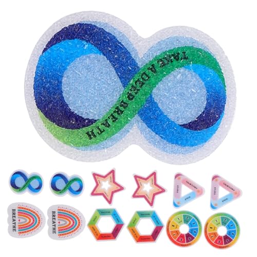 DIYEAH 30 Stück Texturierte Beruhigungsaufkleber Stressabbau Aufkleber für Handys Laptops Notizbücher Selbstklebende Sticker für Unruhige Menschen Sensory Toys von DIYEAH