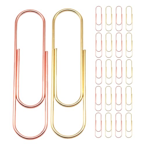 DIYEAH 30 Stück große Büroklammern, 9,9 cm, große Lesezeichenklammern, bunte Organizer-Klammern für Büro, Schule, Dokumenten- und Aktenorganisation DIYEAH 30 Stück große Büroklammern, 9,9 cm, große Lesezeichenklammern, bunte Organizer-Klammern für Büro, Schule, Dokumenten- und Aktenorganisation von DIYEAH