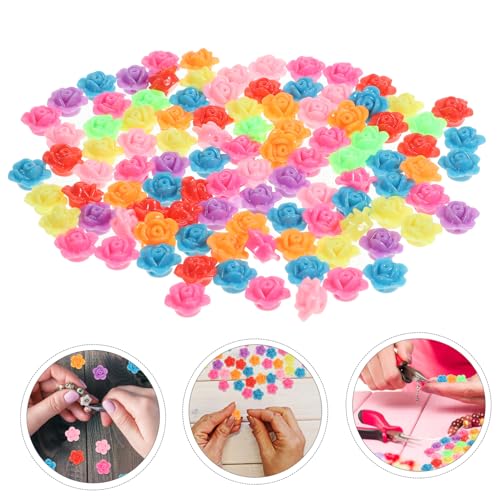DIYEAH 300 Stück Bunte Rosenperlen zum Schmuck Selbermachen Diy Armband und Halskettenperlen Langlebige Lose Spacer Perlen für Schmuckherstellung DIYEAH 300 Stück Bunte Rosenperlen zum Schmuck Selbermachen Diy Armband und Halskettenperlen Langlebige Lose Spacer Perlen für Schmuckherstellung von DIYEAH
