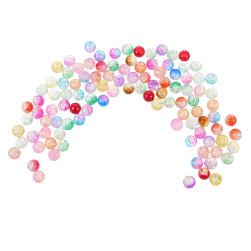 DIYEAH 300 Stück Glasperlen Crackle Bunte Schmuckperlen Zum Auffädeln Für Armband Halskette Diy Schmuckherstellung Zubehör von DIYEAH