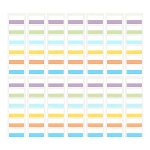DIYEAH 300 Stück Haftnotizen Index Tabs für Bücher Selbstklebende Seitenmarker Bunte Book Sticky Tabs für Büro Dokumente Tagebuch und Ordner Wiederverwendbar und Rückstandsfrei von DIYEAH