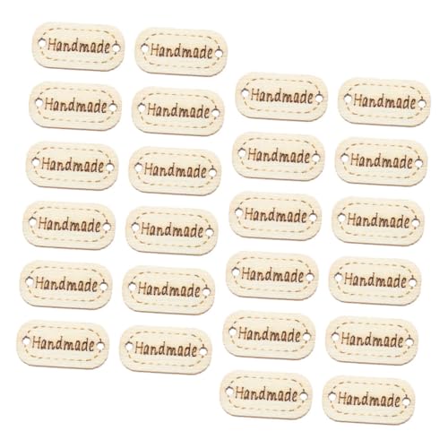 DIYEAH 300 Stück Handgefertigte Holzknöpfe mit Löchern Alphabet-design Vielseitige Diy-bastelaufkleber für Kreative Holzlabels für Nähen Häkeln Scrapbooking und Kleidung von DIYEAH