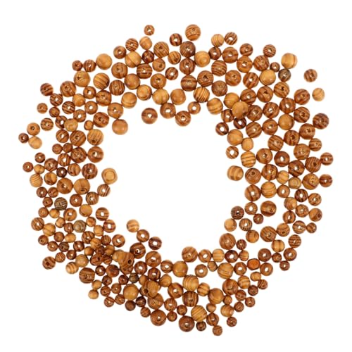 DIYEAH 300 Stück Holzperlen Rund Vintage Spacer Perlen für Makramee Schmuck und DIY Projekte Naturbelassene Handwerksperlen für Kreative Bastelideen von DIYEAH