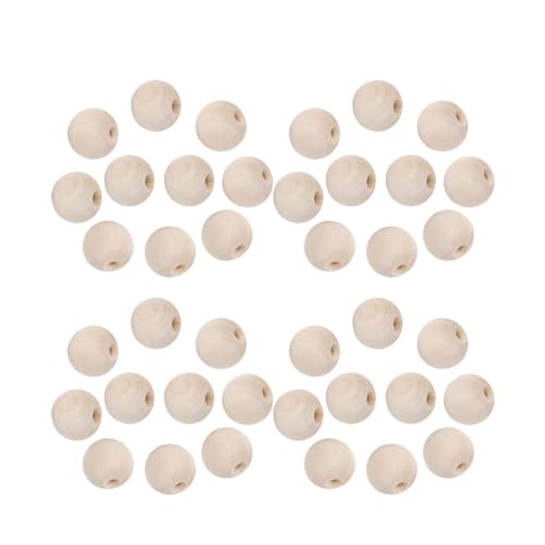 DIYEAH 300 Stück Holzperlen Runde Diy Bastelperlen für Schmuckherstellung Naturholz für Armbänder Anhänger Heimdekoration und Kreative Projekte von DIYEAH