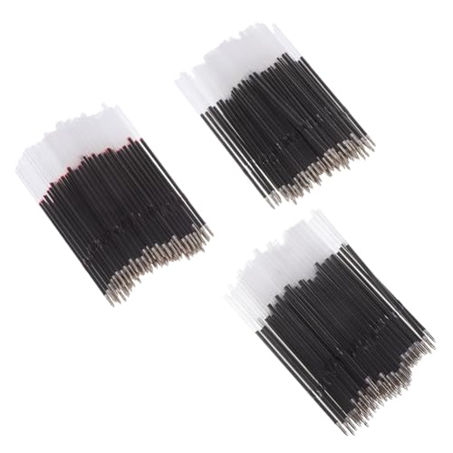 DIYEAH 300 Stück Kugelschreiberminen Nachfüllminen Schwarz Rot Blau für Einziehbare Kugelschreiber Glatte Tinte Schnelltrocknend Präzise Schreibleistung Büro Schulbedarf von DIYEAH