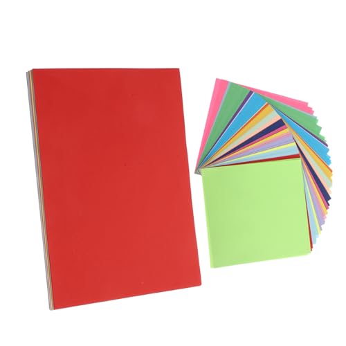 DIYEAH 300 Stück Origami farbiges papier farbiges Baupapier Papier für die Kartenherstellung farbige Pappe farbiges Bastelpapier Scrapbook-Karton farbiges Druckpapier Papierstau von DIYEAH