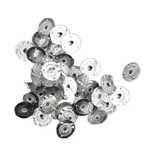 DIYEAH 300Stücke Kerzendochte Basen für DIY Kerzenherstellung Metallkerzendochte mit Halter für Teetassenkerzen Langlebiges Zubehör für Romantische Anlässe von DIYEAH