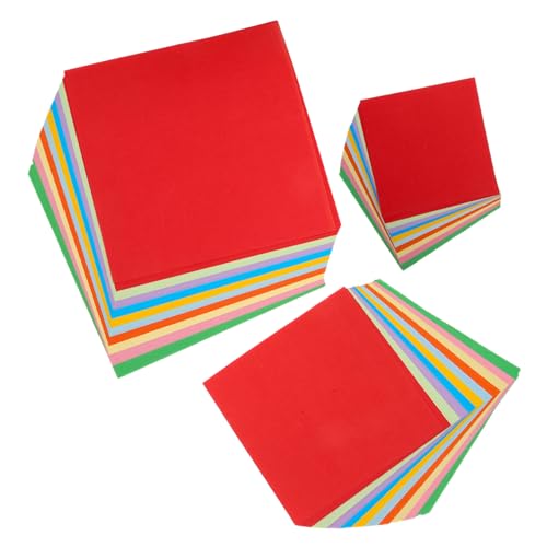 DIYEAH 300Stücke Origami Papier Doppelseitiges Bastelpapier Farben für Kreative DIY Projekte Weihnachtsdekorationen und Schulkunst von DIYEAH