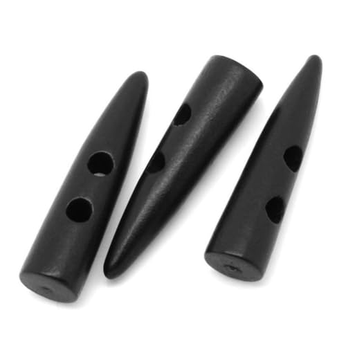 DIYEAH 30Stücke Holzknöpfe Schwarz Dekorative Nähknöpfe im Retro Olivenstil für DIY Projekte Bekleidung Jacken und Mäntel Langlebig und Vielseitig Verwendbar von DIYEAH
