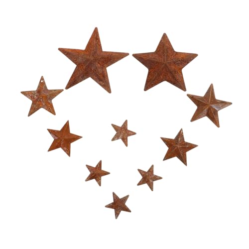 DIYEAH 30Stücke Rostige Metallsterne Vintage Eisensterne für Wand und Gartendekoration Stern Design Langlebig und Vielseitig Einsetzbar für Rustikale Einrichtung DIYEAH 30Stücke Rostige Metallsterne Vintage Eisensterne für Wand und Gartendekoration Stern Design Langlebig und Vielseitig Einsetzbar für Rustikale Einrichtung von DIYEAH