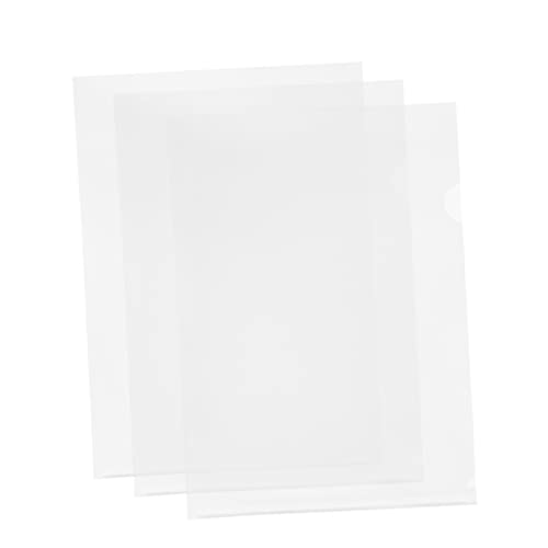 DIYEAH 30Stücke Transparent Dokumentenmappe Form aus Hochwertigem PP Erweiterungsdatei für Büro Schule und Zuhause Weiß von DIYEAH