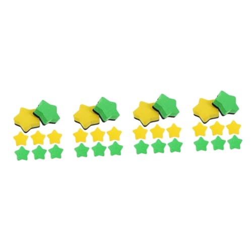 DIYEAH 32 Stck. Teiliges Magnetisches Whiteboard-radiergummi Eva-filz Wiederverwendbar Waschbar für Klassenzimmer Büro und Home-office Geeignet für Magnetische Whiteboards und Glasflächen von DIYEAH
