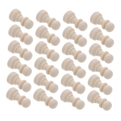 DIYEAH 32 Stück Unlackierte Schachfiguren Holz Teiliges DIY Schachspielzeuge Unvollendete Schachfiguren für Individuelles Gestalten Zubehör für Brettspiele und Geschicklichkeitsspiele DIYEAH 32 Stück Unlackierte Schachfiguren Holz Teiliges DIY Schachspielzeuge Unvollendete Schachfiguren für Individuelles Gestalten Zubehör für Brettspiele und Geschicklichkeitsspiele von DIYEAH
