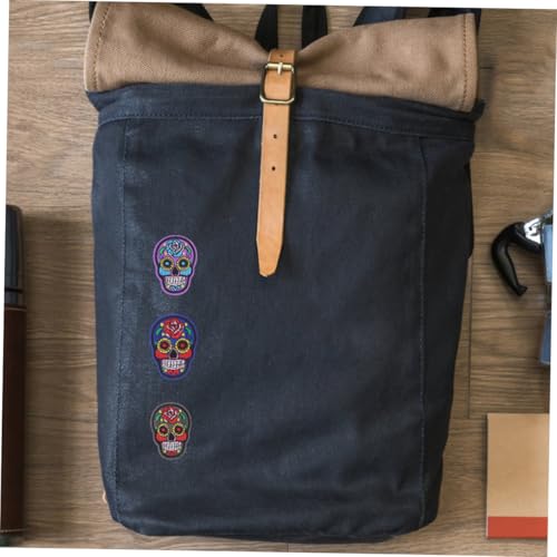 DIYEAH 33 Stck Teiliges Skull Stoffpatch mit Hot Melt Kleber Kreative Bunte Bügel und Nähaufnäher Punkiger Stickerei für Jacken Taschen Hüte DIY Kleidung Reparatur und Dekoration DIYEAH 33 Stck Teiliges Skull Stoffpatch mit Hot Melt Kleber Kreative Bunte Bügel und Nähaufnäher Punkiger Stickerei für Jacken Taschen Hüte DIY Kleidung Reparatur und Dekoration von DIYEAH