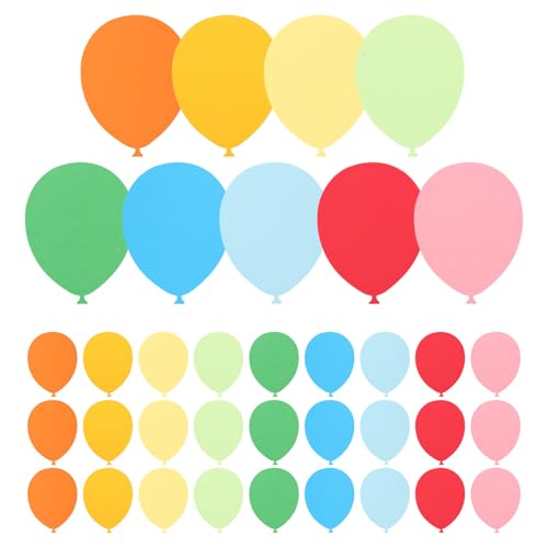 DIYEAH 36 Stück Ballonausschnitte: Papierballonausschnitte zum Basteln – Bunte Wanddekorationen für Geburtstagsfeiern, Klassenzimmer-Pinnwände – DIY-Dekorpapier DIYEAH 36 Stück Ballonausschnitte: Papierballonausschnitte zum Basteln – Bunte Wanddekorationen für Geburtstagsfeiern, Klassenzimmer-Pinnwände – DIY-Dekorpapier von DIYEAH
