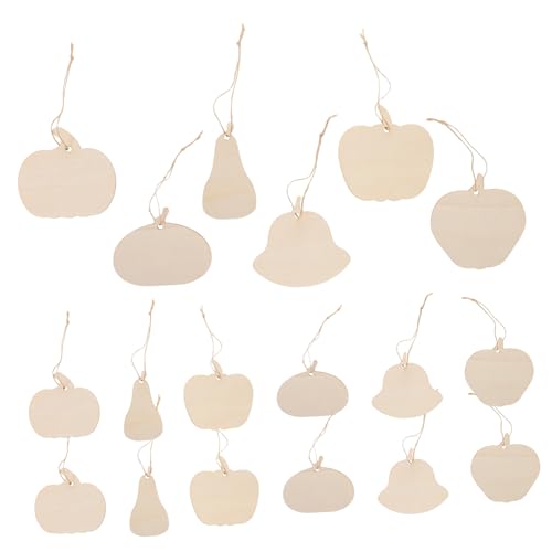 DIYEAH 36 Stück Holzkürbisscheiben Fallen Holzausschnitte Kürbis -form -ausschnitte Halloween Diy Holzhandwerk Halloween-kürbisscheiben Aus Holz Herbstkürbisholzausschnitte Beige Hölzern von DIYEAH