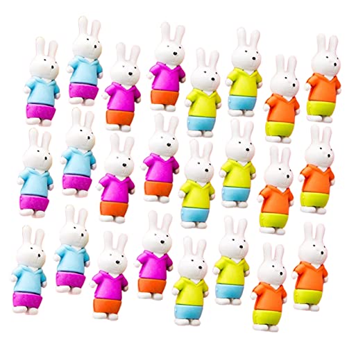 DIYEAH 36 Stück Spaß Radiergummis für Studenten Bulk erasers for bürogadges Take-Apart Radiergummi Radiergummis Masse Kaninchen Gastgeschenke für 8-12 Partyartikel für von DIYEAH