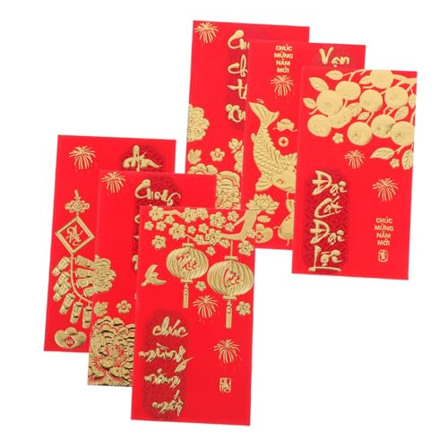 DIYEAH 36 Stück Teiliges Vietnamesische Li Xi Umschläge Rote Geldumschläge mit Glückssymbolen Langlebiger Druck Traditionelle Tet Neujahrsgeschenke für Haushalte und Firmenfeiern DIYEAH 36 Stück Teiliges Vietnamesische Li Xi Umschläge Rote Geldumschläge mit Glückssymbolen Langlebiger Druck Traditionelle Tet Neujahrsgeschenke für Haushalte und Firmenfeiern von DIYEAH