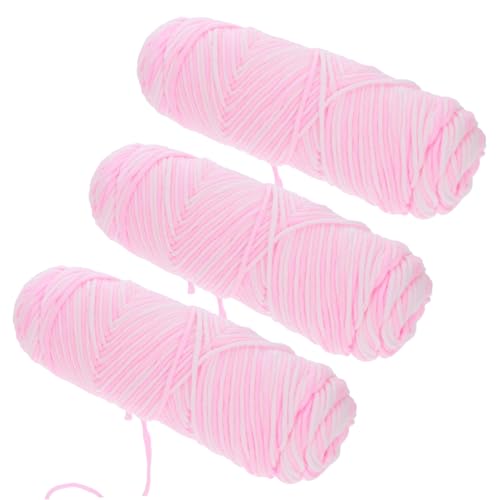 DIYEAH 3Stücke Handgefertigtes Baumwollgarn Leuchtende Farben Multifunktionales Häkelgarn Für DIY Projekte Zum Stricken Und Häkeln DIYEAH 3Stücke Handgefertigtes Baumwollgarn Leuchtende Farben Multifunktionales Häkelgarn Für DIY Projekte Zum Stricken Und Häkeln von DIYEAH