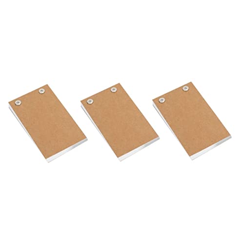 DIYEAH 3Stücke Notizblock mit Abnehmbaren Mini Memo Pads für Kreatives Schreiben und Zeichnen Leere Notizbücher für Berufstätige von DIYEAH
