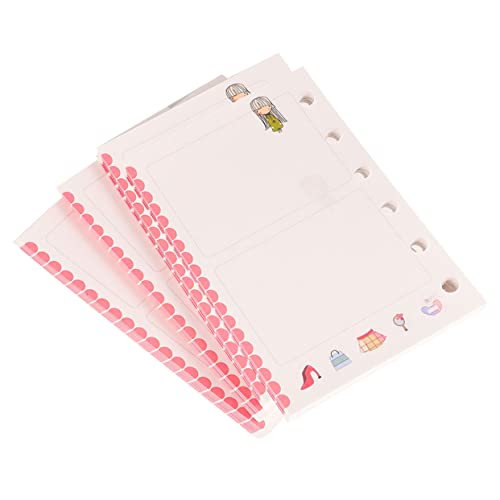 DIYEAH 4 Bindemittel nachfüllbare Ordnereinsätze Notizblock-Nachfüllpapier praktisches Notizpapier College-liniertes Loseblattpapier Notizbuch Loseblattpapier loses Papier von DIYEAH