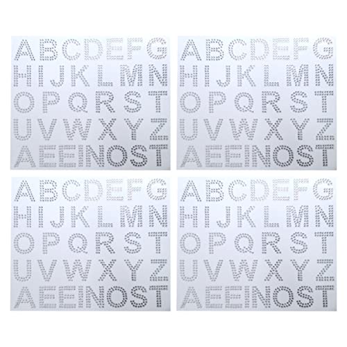 DIYEAH 4 Blätter Diamantaufkleber Aufkleber mit silbernen Buchstaben Sammelalbum klein Diamantkunstaufkleber Blau Strassbuchstaben zum aufbügeln Multifunktions-Buchstabenaufkleber Acryl DIYEAH 4 Blätter Diamantaufkleber Aufkleber mit silbernen Buchstaben Sammelalbum klein Diamantkunstaufkleber Blau Strassbuchstaben zum aufbügeln Multifunktions-Buchstabenaufkleber Acryl von DIYEAH