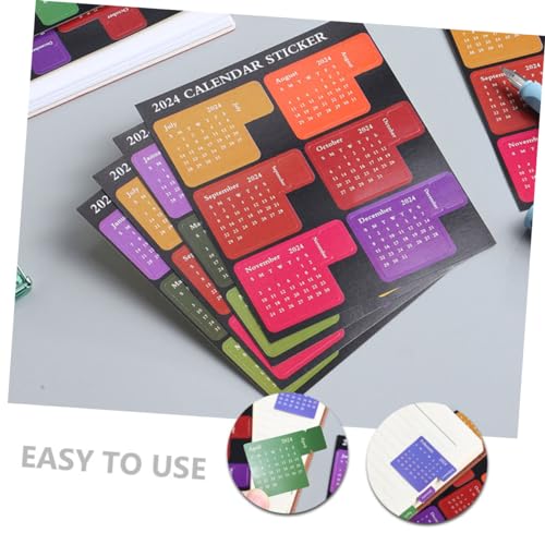 DIYEAH 4 Blätter Teiliges Notizblock Monatsaufkleber Selbstklebende Kalender Sticker in Bunten Farben Praktische Index Registerkarten für Diy Planer Notizen und Lesezeichen Langlebig DIYEAH 4 Blätter Teiliges Notizblock Monatsaufkleber Selbstklebende Kalender Sticker in Bunten Farben Praktische Index Registerkarten für Diy Planer Notizen und Lesezeichen Langlebig von DIYEAH