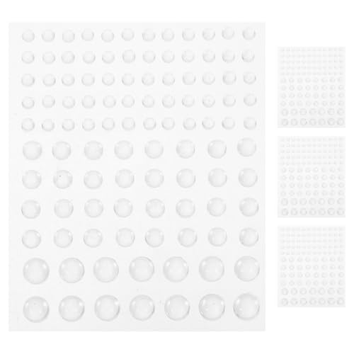 DIYEAH 4 Blatt dekorative Aufkleber mit Wassertropfen Verzierungen für Kunsthandwerk Verschönerung von Wassertropfen Aufkleber Wassertropfen Aufkleber transparent sauberes Wasser von DIYEAH