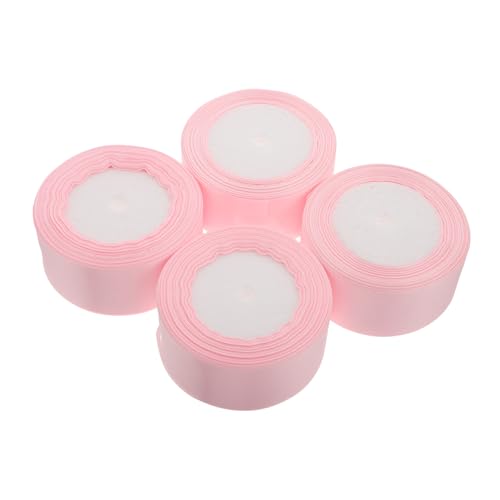 DIYEAH 4 Brötchen Rosenblumenband Für Hochzeitsdekoration Geschenkverpackung Kuchenverpackung Glattes Polyester -satinband Für Blumensträuße Handwerk Und Party von DIYEAH