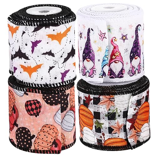 DIYEAH 4 Rollen Halloween-Gurtband halloween atmosphäre halloween geschenkeband Halloween ornaments geschenkband Oh Schleife für Kranz Bastelband Halloween-Party- Polyester DIYEAH 4 Rollen Halloween-Gurtband halloween atmosphäre halloween geschenkeband Halloween ornaments geschenkband Oh Schleife für Kranz Bastelband Halloween-Party- Polyester von DIYEAH
