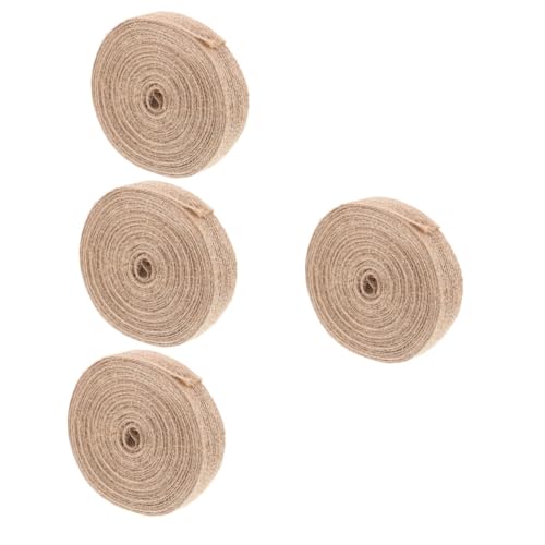 DIYEAH 4 Rollen Natürliches Juteband Breit Vielseitiges DIY Geschenkband aus Grobem Burlap Formbares Packband für Herbstdeko Hochzeit Shower und Festliche Bastelarbeiten DIYEAH 4 Rollen Natürliches Juteband Breit Vielseitiges DIY Geschenkband aus Grobem Burlap Formbares Packband für Herbstdeko Hochzeit Shower und Festliche Bastelarbeiten von DIYEAH