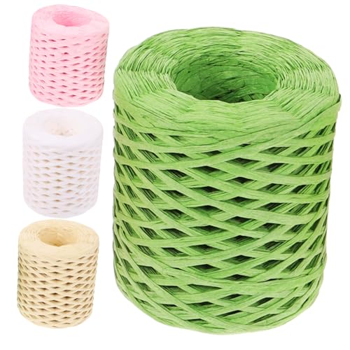 DIYEAH 4 Rollen Raffia Geschenkband Hochwertige Verpackungsschnur für Weihnachten Diy Projekte und Bastelarbeiten Vielseitige Farben für Jede Geschenkverpackung Robuste Weiche DIYEAH 4 Rollen Raffia Geschenkband Hochwertige Verpackungsschnur für Weihnachten Diy Projekte und Bastelarbeiten Vielseitige Farben für Jede Geschenkverpackung Robuste Weiche von DIYEAH