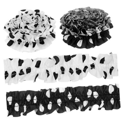 DIYEAH 4 Rollen Randbeschnitt Rüschenbesatz Rüschenband Bänder Zum Basteln Gerüschter Stoffbesatz Gerüschter Faltenbesatz Nähen Doppelter Faltenbesatz Doppelt Plissiertes Band Chiffon DIYEAH 4 Rollen Randbeschnitt Rüschenbesatz Rüschenband Bänder Zum Basteln Gerüschter Stoffbesatz Gerüschter Faltenbesatz Nähen Doppelter Faltenbesatz Doppelt Plissiertes Band Chiffon von DIYEAH