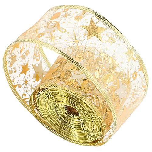 DIYEAH 4 Rollen Verschleißfestes Band Weihnachtsband Weihnachtswanddekorationen Weihnachtsdekor Ornamente Weihnachtsbaum Weihnachtsbeleuchtung Weihnachtsgirlande Für Den von DIYEAH