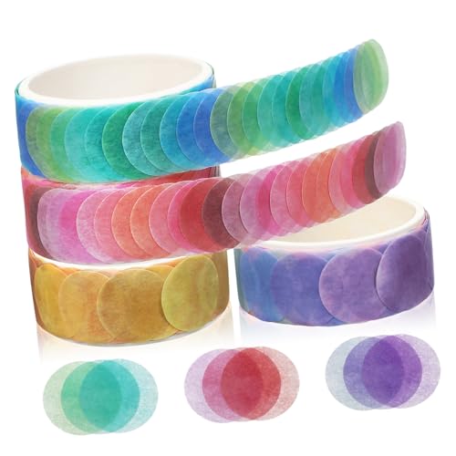 DIYEAH 4 Rollen Washi Tape Fruchtige Aesthetic Klebebänder Zitrone Erdbeere und Selbstklebendes Diy Tape für Scrapbooking Journaling und Kreative Projekte von DIYEAH
