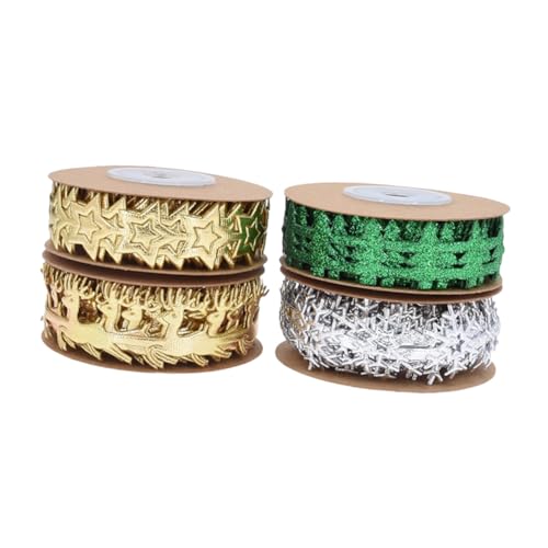 DIYEAH 4 Rollen Weihnachtsband mit Schneeflocken und Rentiermotiv Langlebiges Organza Geschenkband für Verpackung DIY Kränze Schleifen Weihnachtsbaumdeko und Festliche Bastelideen DIYEAH 4 Rollen Weihnachtsband mit Schneeflocken und Rentiermotiv Langlebiges Organza Geschenkband für Verpackung DIY Kränze Schleifen Weihnachtsbaumdeko und Festliche Bastelideen von DIYEAH