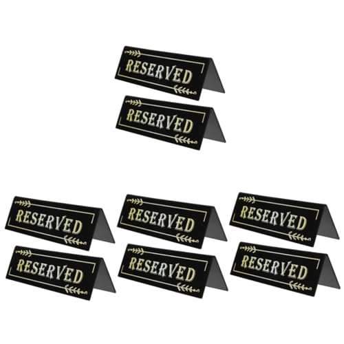 DIYEAH 4 Sätze Acryl Kartenschild Tischkarten Für Die Tischdekoration Restaurant Tischnummern Reservierungsschilder Für Tische Reserviertes Tischschild Kartentisch 2 Stücke * 4 von DIYEAH