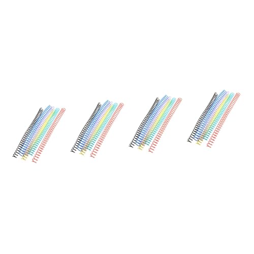 DIYEAH 4 Sätze Bindungsring Spiralspulen Ringordner Für Lose Blätter Drahtbindung Notizbuch Binder Gepunktet Einsteller Für Spiralförmige Binderspule Klein Spiralen Plastik 6 Stück * 4 von DIYEAH