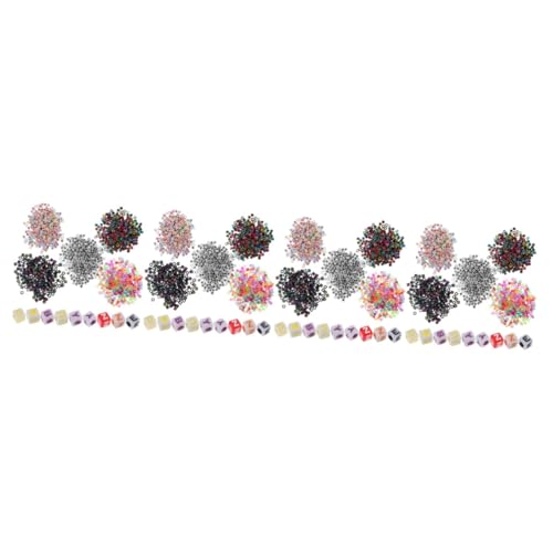 DIYEAH 4 Sätze Diy Buchstabenperlen Dekorative Acryl Buchstabenperlen Quadratische Perlen für Armbänder und Kreative Handarbeiten für Schmuckgestaltungen von DIYEAH