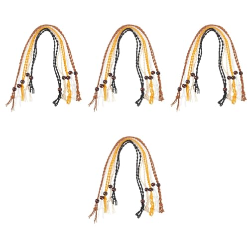 DIYEAH 4 Sätze Diy Handgewebte Anhänger Halskette Teiliges Mit Einstellbarem Netzdesign Schwarz Und Braun Einzigartige Schmuckzubehör Für Kreative Projekte 5 Stück * 4 von DIYEAH