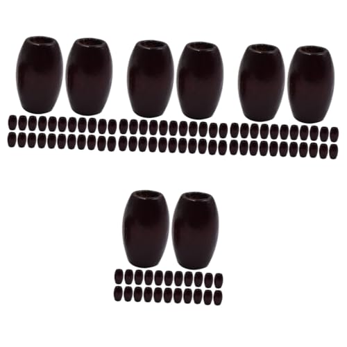 DIYEAH 4 Sätze Diy Holzperlen Oval Bastelperlen Für Schmuckherstellung Und Makramee Große Lochperlen Für Armbänder 50 Stück * 4 DIYEAH 4 Sätze Diy Holzperlen Oval Bastelperlen Für Schmuckherstellung Und Makramee Große Lochperlen Für Armbänder 50 Stück * 4 von DIYEAH