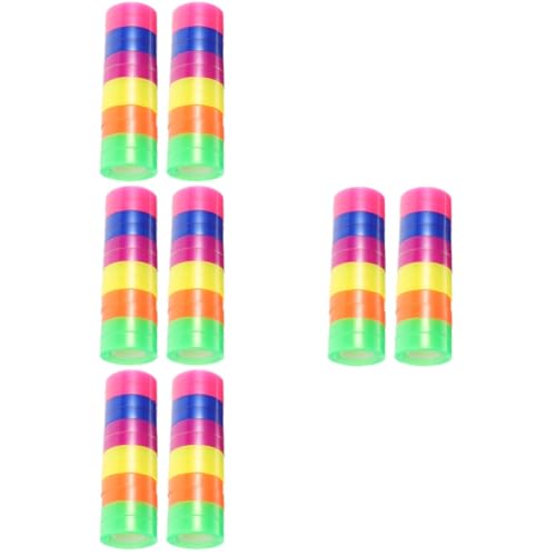DIYEAH 4 Sätze Farbe Transparentes Klebeband Klebrig Bandfarbe Streifen Verpackung Schreibwaren Büro Wickelbänder Vinylband Klar Geschenkbänder Bopp 24 Rollen * 4 von DIYEAH