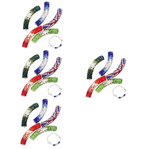 DIYEAH 4 Sätze Halskette Perlen Strassperlen Perlen Für Schmuckhersteller Halskettenzauber Perlen Für Die Herstellung Von Armbändern Perlen-anhänger Perlenarmband Polymer-ton 5 Stücke * 4 von DIYEAH