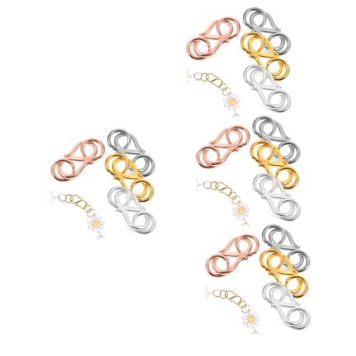 DIYEAH 4 Sätze Halskettenschnalle Clip Sterling Schmuck Stecker Ersatz Nacken Mehrere Schließungen Pandant -klasse Für Halskette Schlüssel Hängend Schließe Haken S925 Silber 4 Stück * 4 DIYEAH 4 Sätze Halskettenschnalle Clip Sterling Schmuck Stecker Ersatz Nacken Mehrere Schließungen Pandant -klasse Für Halskette Schlüssel Hängend Schließe Haken S925 Silber 4 Stück * 4 von DIYEAH