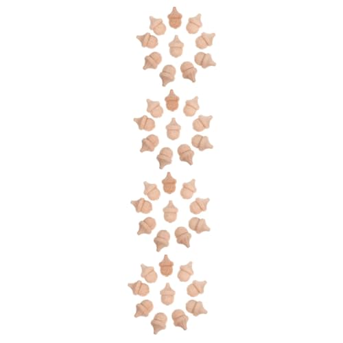 DIYEAH 4 Sätze Holzige Eichel Tannenzapfen Zum Dekorieren Eichel Eichel Handwerk Holzdeko Diy Holzspielzeug Zeichenspielzeug Aus Holz Graffiti-eichel-ornament Khaki 10 Stück * 4 von DIYEAH