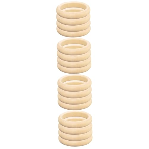 DIYEAH 4 Sätze Holzperlen Armband Holzarmband Diy Holzarmband Roh Holzarmband Für Holzarmreif Diy Unfertige Holzarmbänder Material Zur Schmuckherstellung Hölzern 4 Stück * 4 von DIYEAH