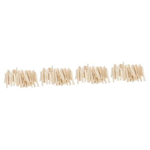 DIYEAH 4 Sätze Holzstäbchen Für Diy Bastelprojekte Natürliche Holz Zweige Für Dekoration Fotografie Und Kreative Arrangements Weißer Dreifacher Holzstil 50 Stück * 4 von DIYEAH