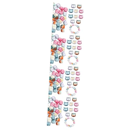 DIYEAH 4 Sätze Katzenkopf Perlen Bunte Diy Armbandperlen Für Lose Glasperlen Mit Löchern Für Schmuckherstellung Und Bastelarbeiten 50 Stück * 4 von DIYEAH
