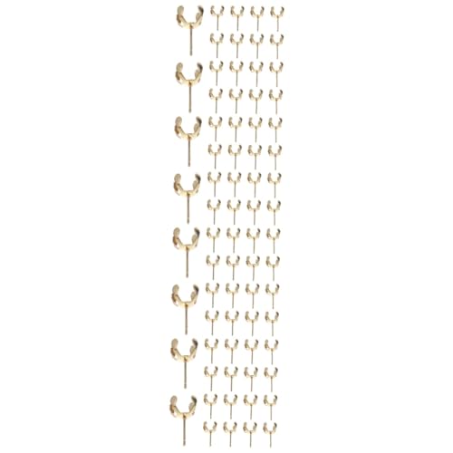 DIYEAH 4 Sätze Krallen Ohrstecker Für Diy Schmuckherstellung Goldene Perlenhalter Für Kreative Ohrringe Für Handwerksprojekte Und Bastelarbeiten 20 Stück * 4 von DIYEAH
